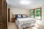 A second king bedroom with views of Lake Michigan 